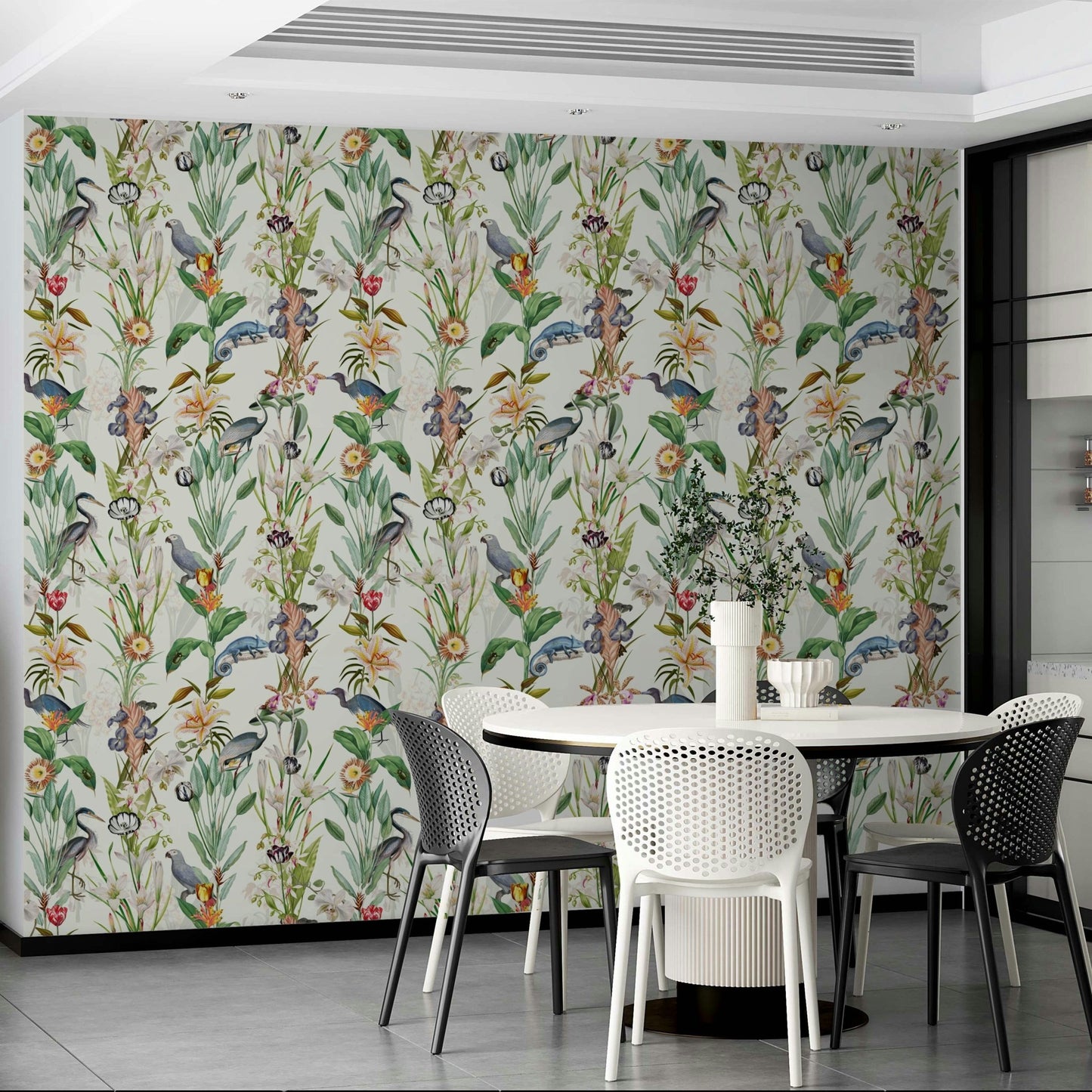 Dreamy wallpaper featuring gentle curves and colors


