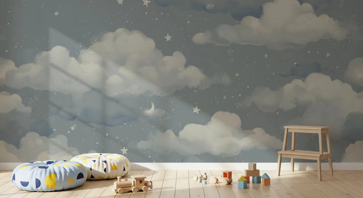 Sweet Dreams – Blue Wall Mural