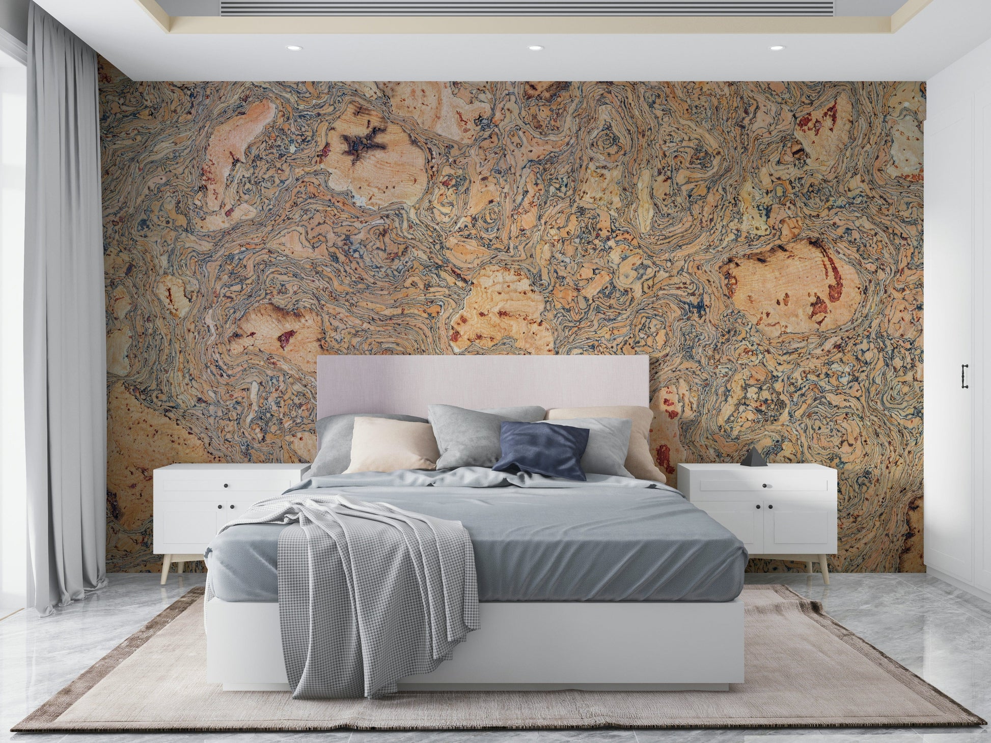 A seamless pattern for a living room or office.

