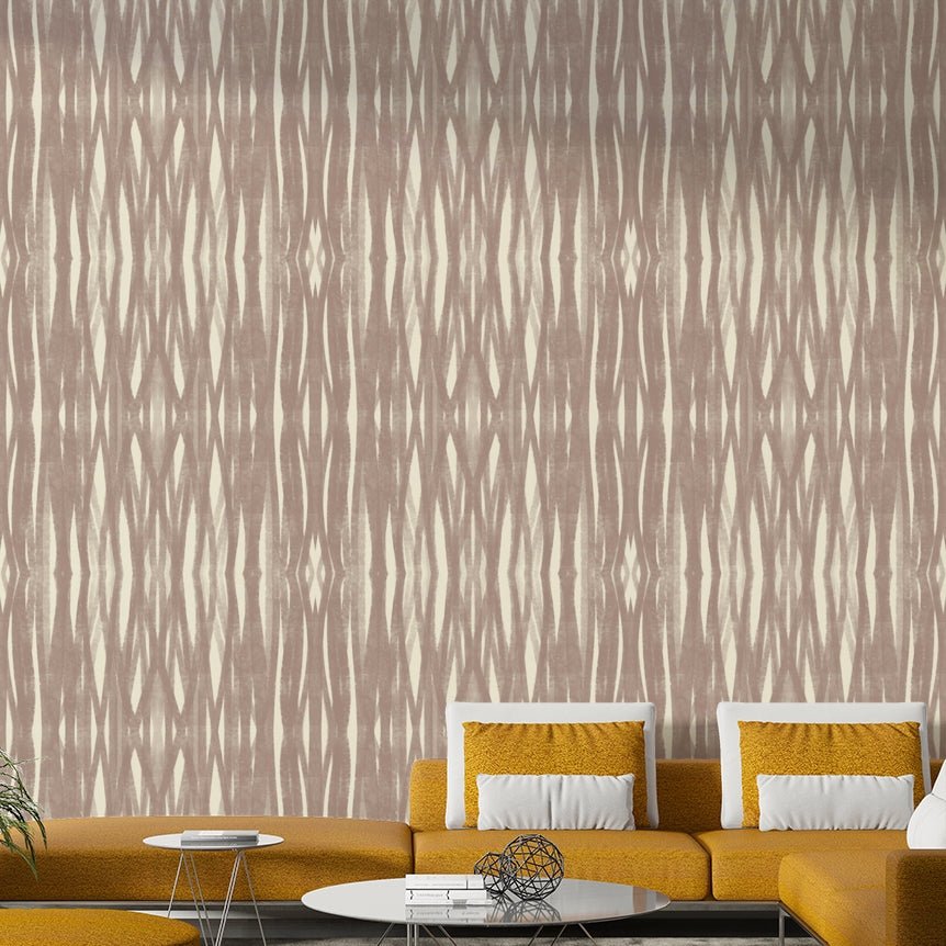 Symmetrical Strokes wallpaper with geometric design

