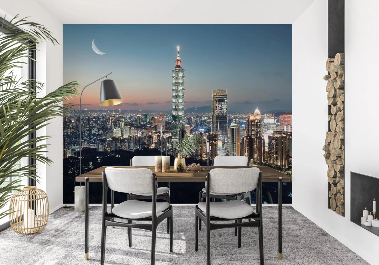 Taipei Nights Wall Mural