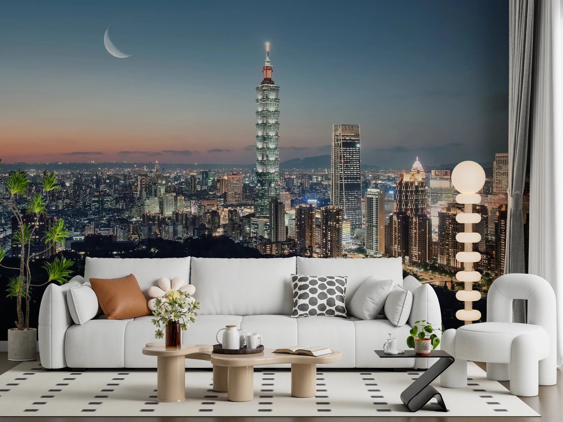 Taipei Nights Wall Mural