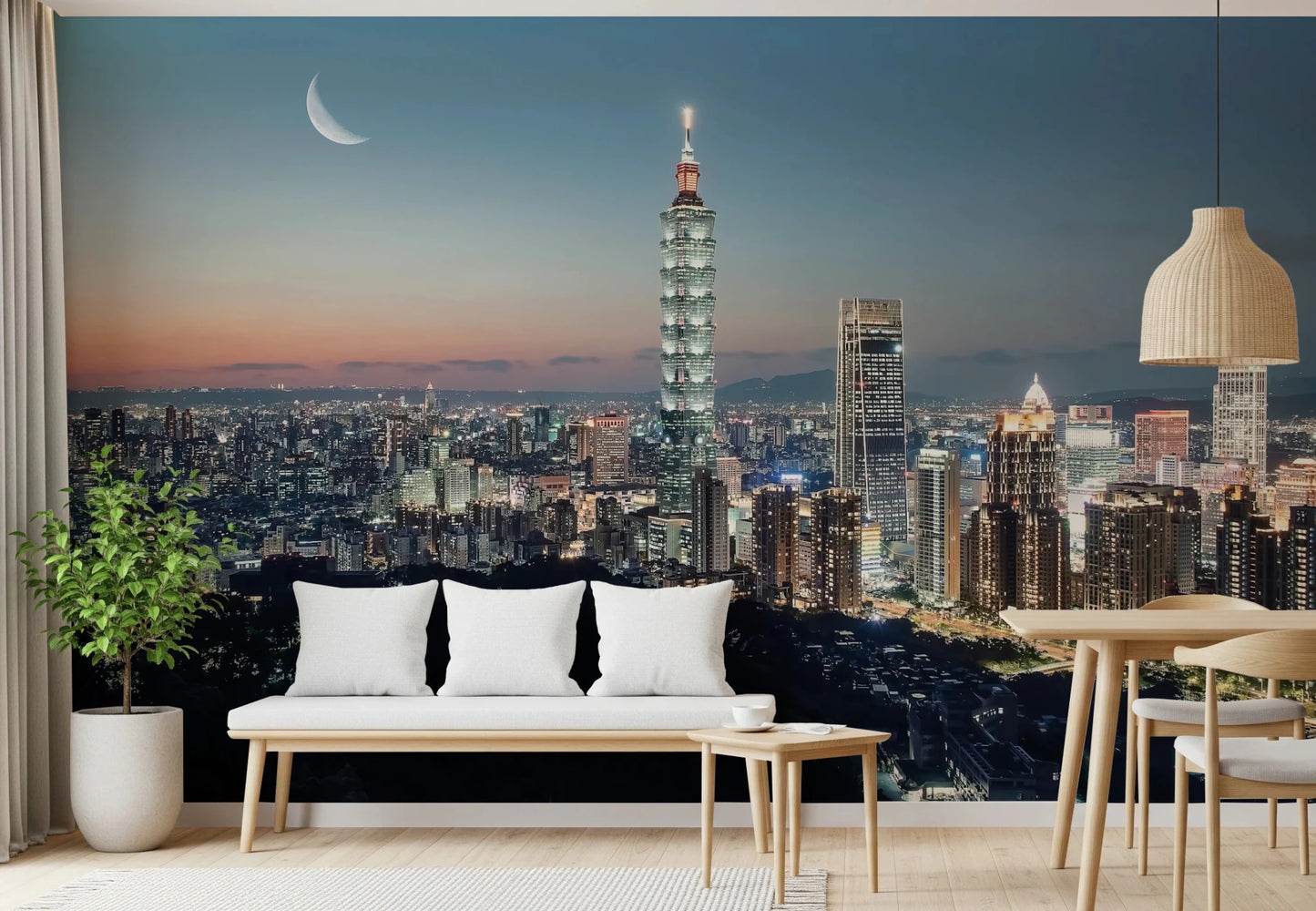 Taipei Nights Wall Mural