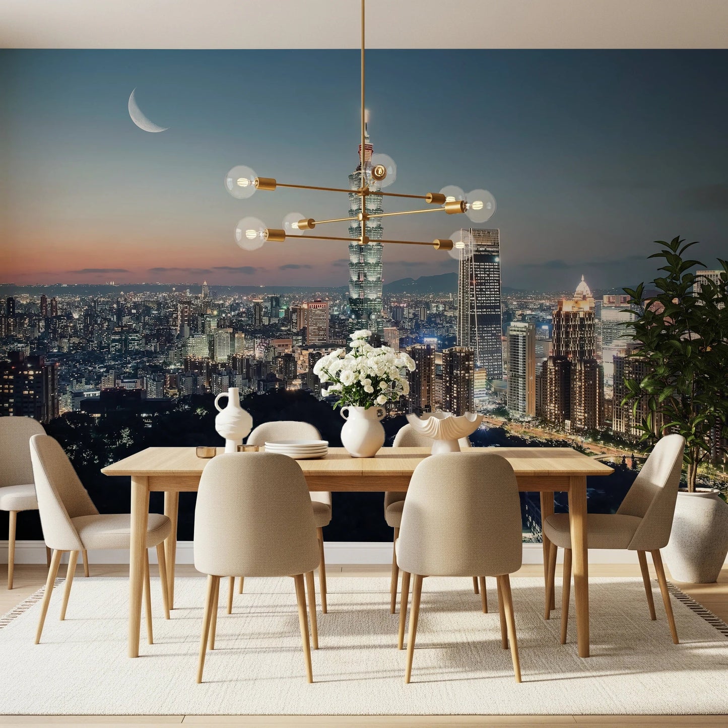 Taipei Nights Wall Mural