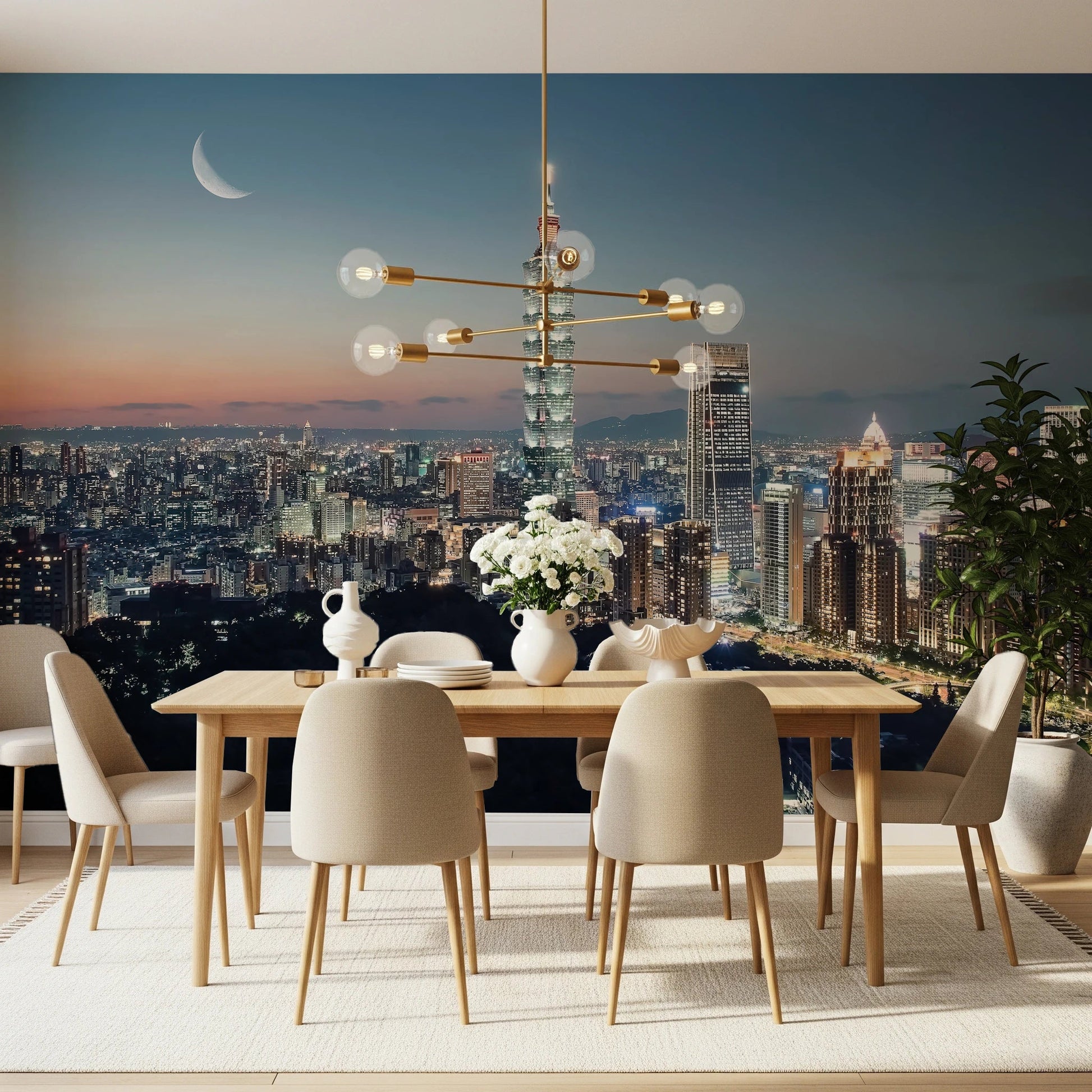 Taipei Nights Wall Mural