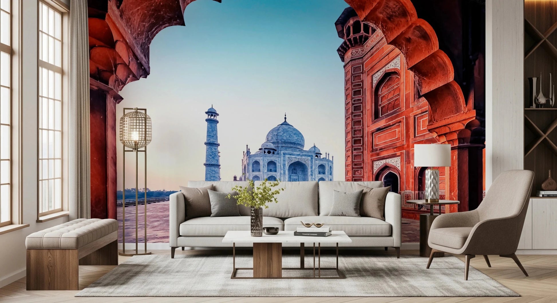 Taj Mahal Architecture Wall Mural