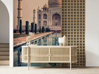 Indian Palace Serenity wall mural features serene water fountains.