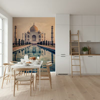 Indian Palace Serenity wallpaper showcases majestic ivory minarets.