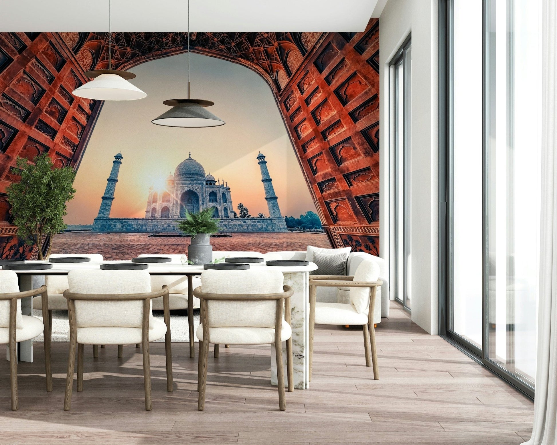 Stunning sunrise Taj Mahal Sunset wallpaper for walls India.
