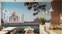 Indian architecture wall mural landscape featuring Taj Serenity.