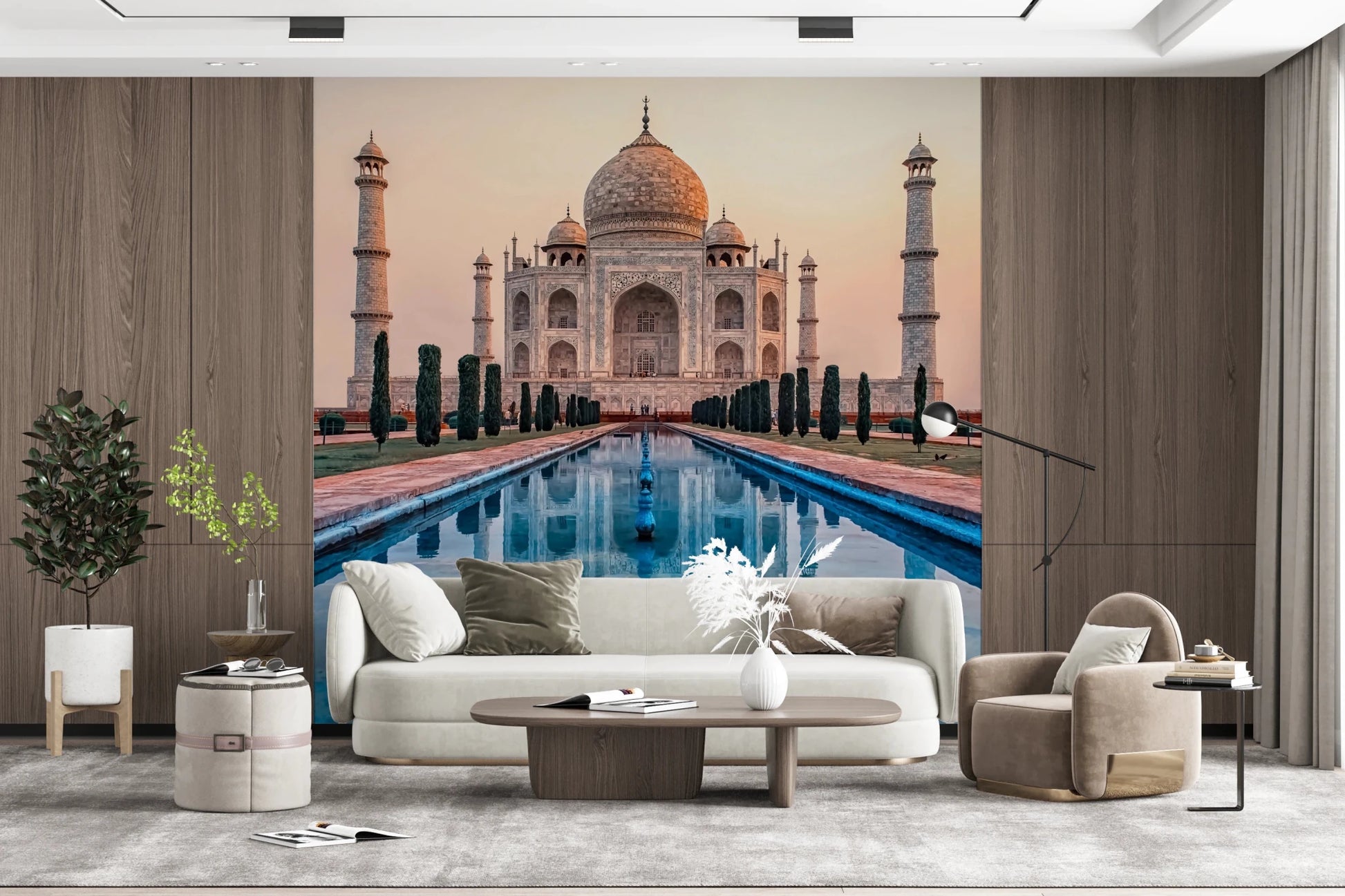 Taj Reflection Wall Mural