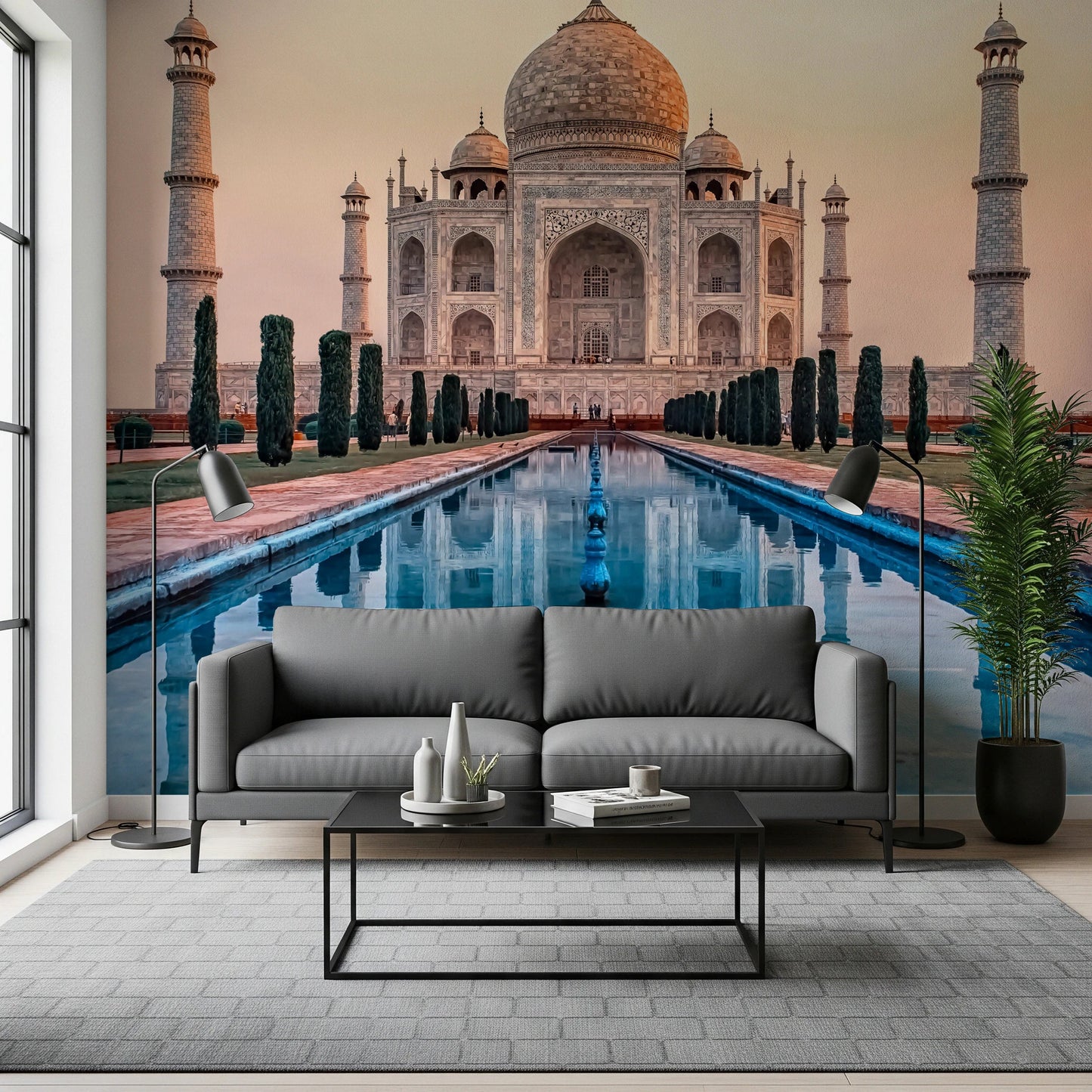 Taj Reflection Wall Mural