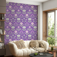 Retro Scandinavian-inspired design wallpaper.

