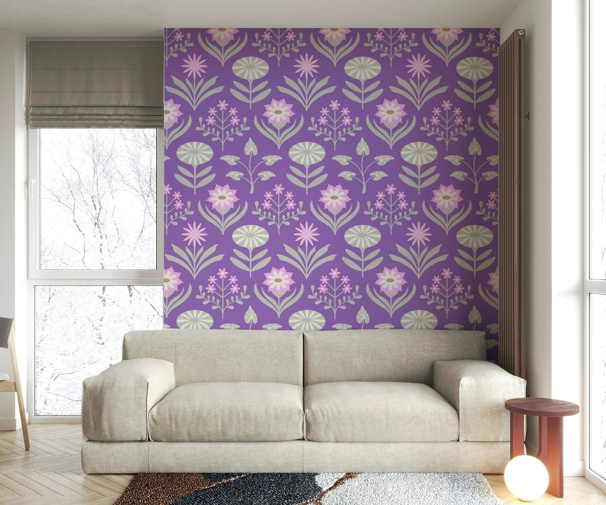 Hand-drawn look with organic shapes and soft colors.

