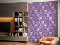 Artistic and timeless floral wallpaper.

