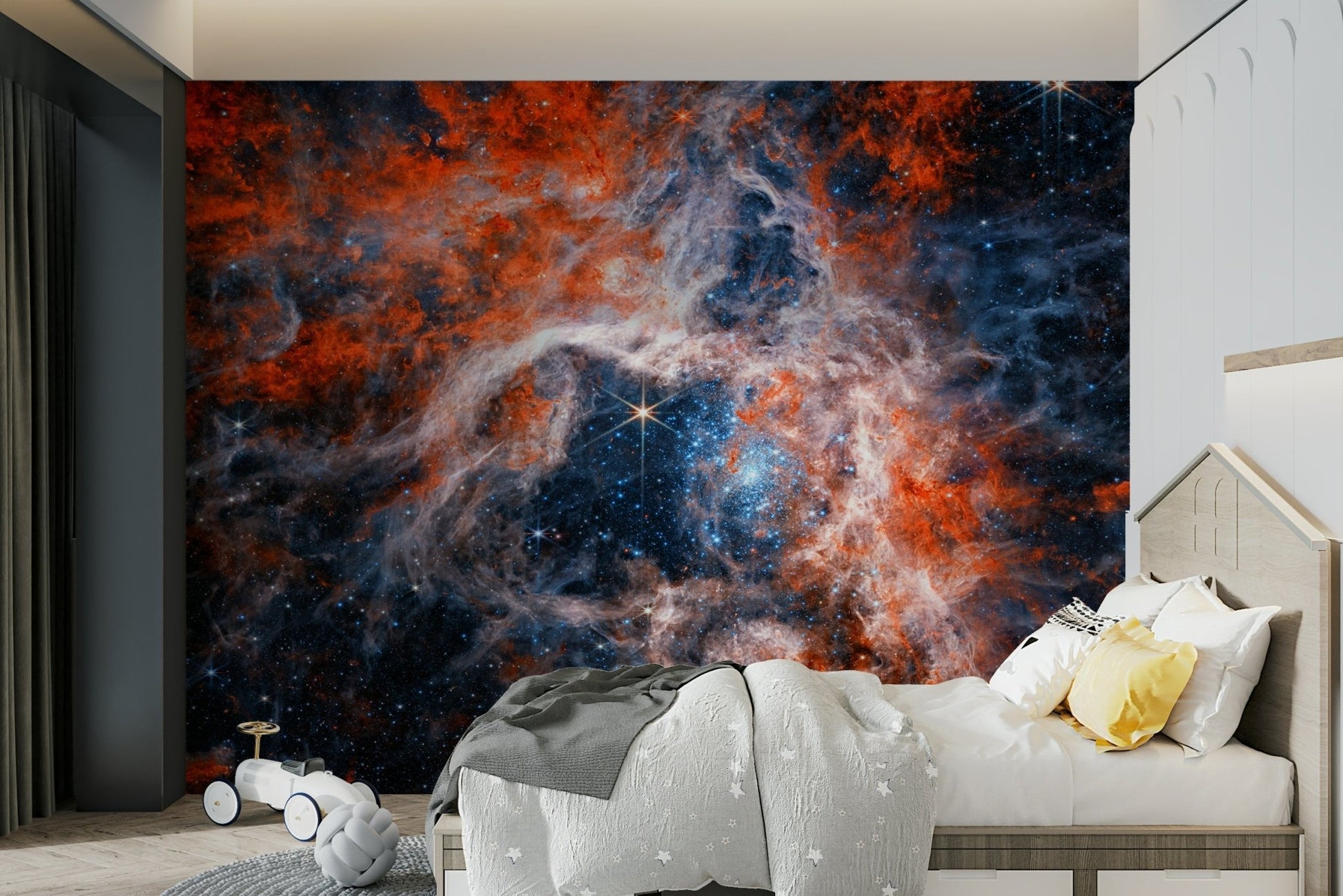 The composition is dynamic and full of depth.

