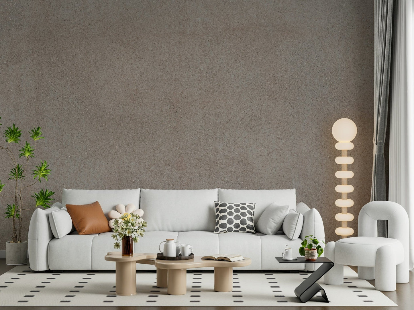 Taupe Stone Surface Wall Mural -2306197