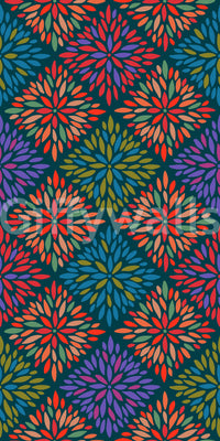 The wallpaper features a subtle, repeating motif.

