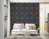 The wallpaper is perfect for an accent wall.

