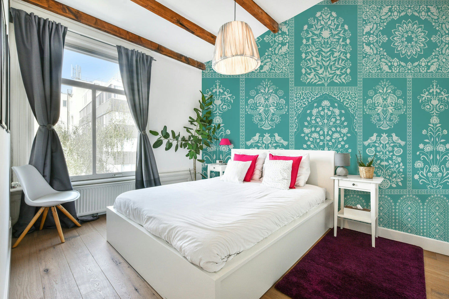 The design has a beautiful, artistic aesthetic.

