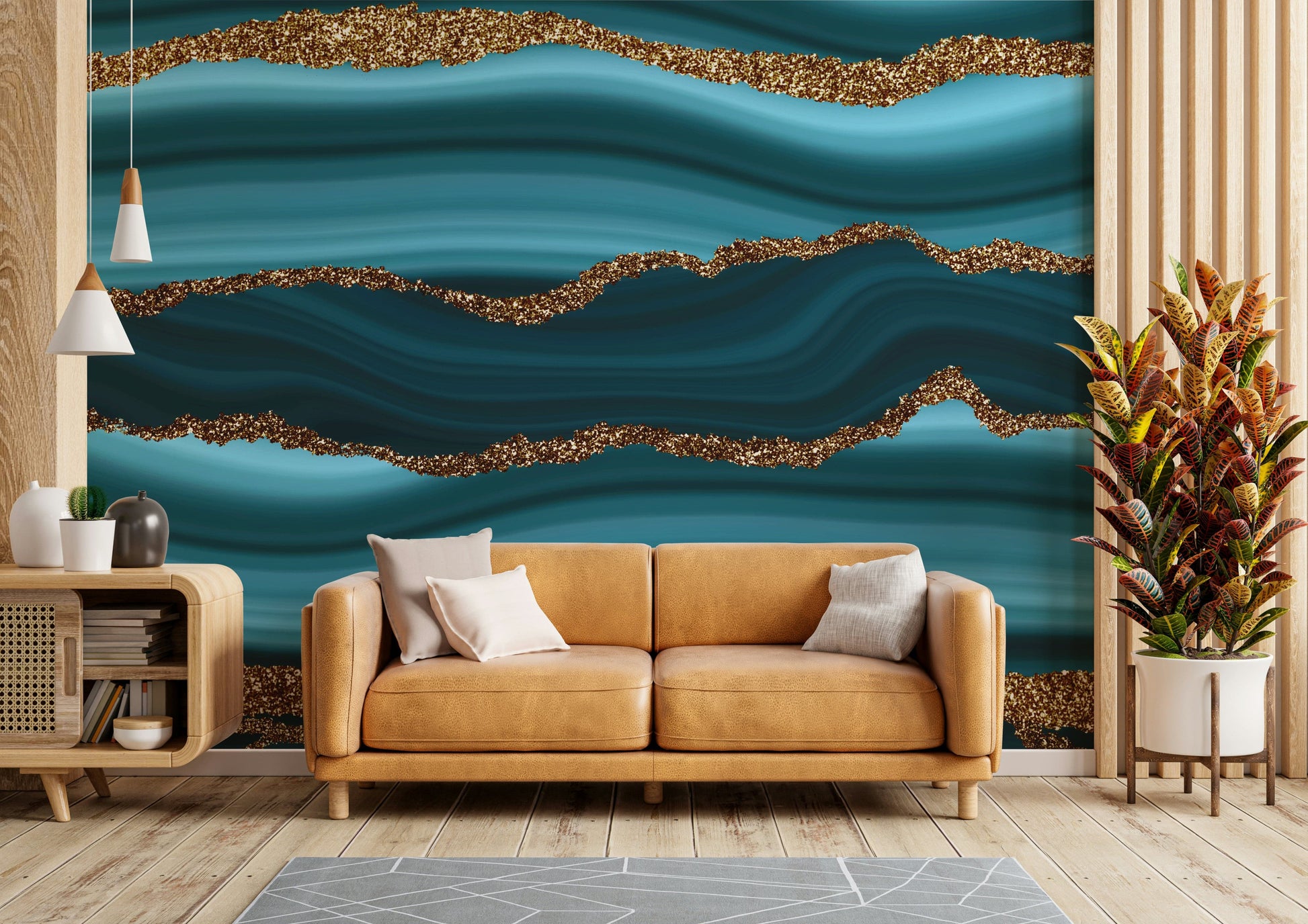A seamless pattern for a living room or bedroom.

