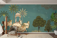Neel Pichwai Wall Mural home decor

