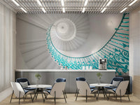 beautiful spiral staircase wallpaper

