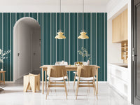 Teal Stripe Wallpaper⁠
