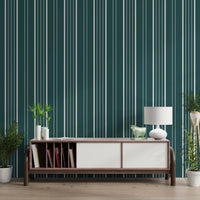 Teal Stripe Wallpaper⁠
