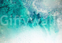 A high-quality serene ocean wall mural for walls.