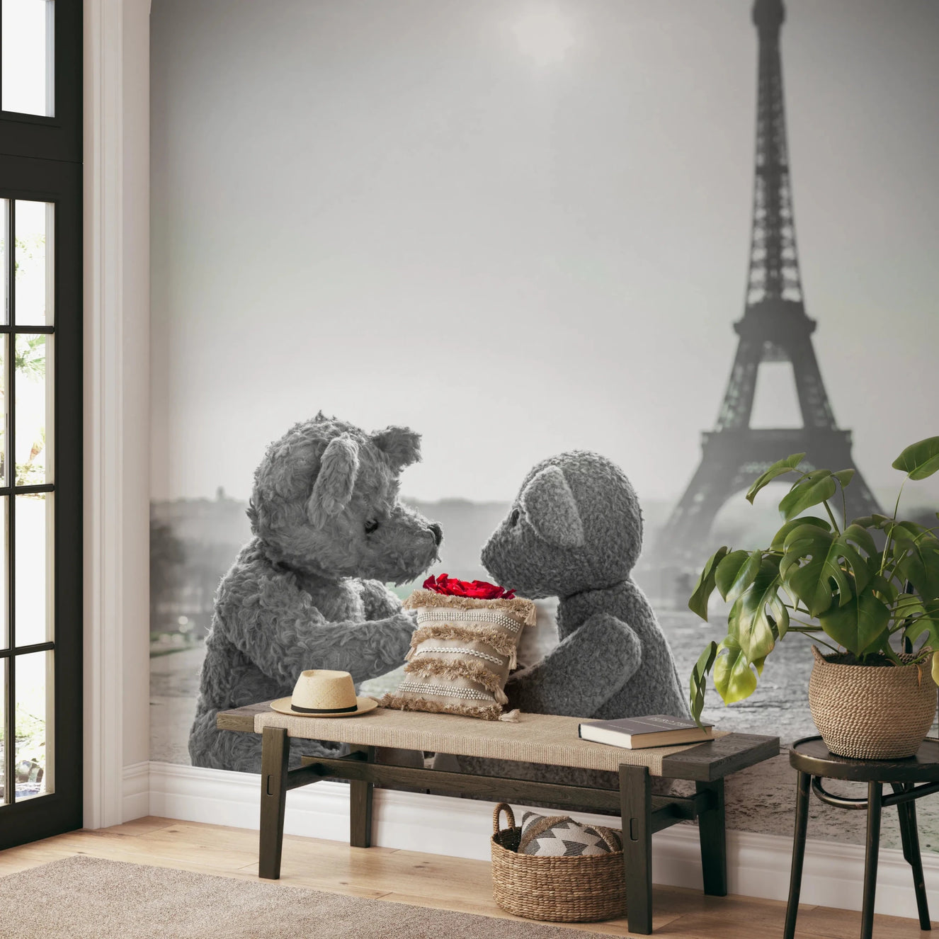Teddy Bears in Love Wall Mural