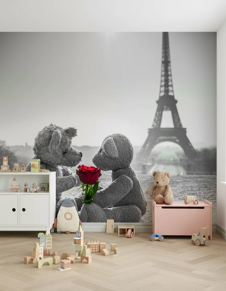 Teddy Bears in Love Wall Mural