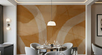 A graceful subtle texture wall mural in warm, natural tones.
