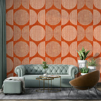 A contemplative bold design wallpaper mural for a feature wall.

