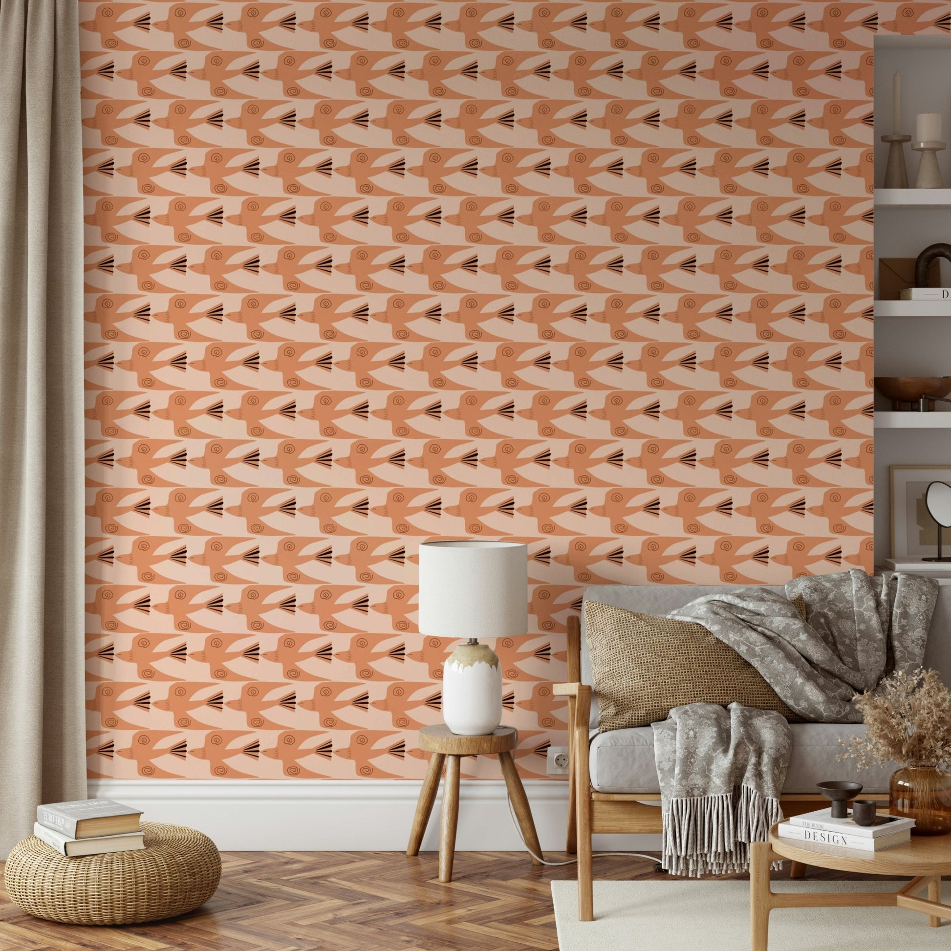 Peaceful bird wallpaper for walls
