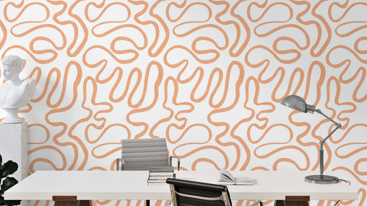 Terracotta Flow Wallpaper