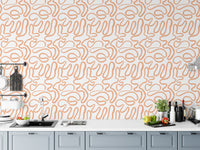 Terracotta Flow Wallpaper