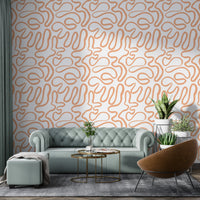 Terracotta Flow Wallpaper