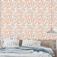 Terracotta Flow Wallpaper