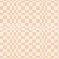 Terracotta Funky Woven Check Jewel Jungle wallpaper close-up showing soft terracotta and cream woven squares