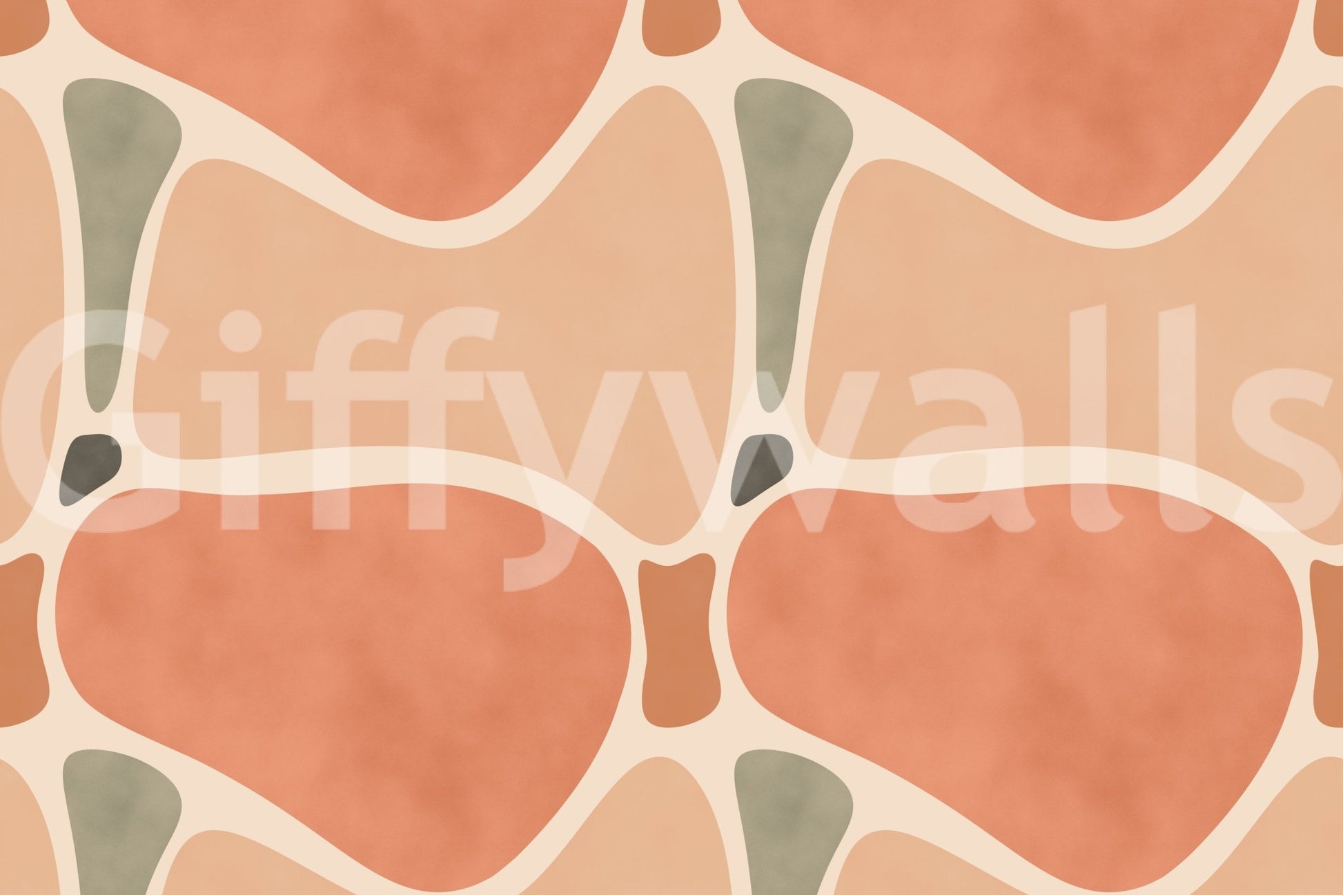 Stunning geometric wall mural

