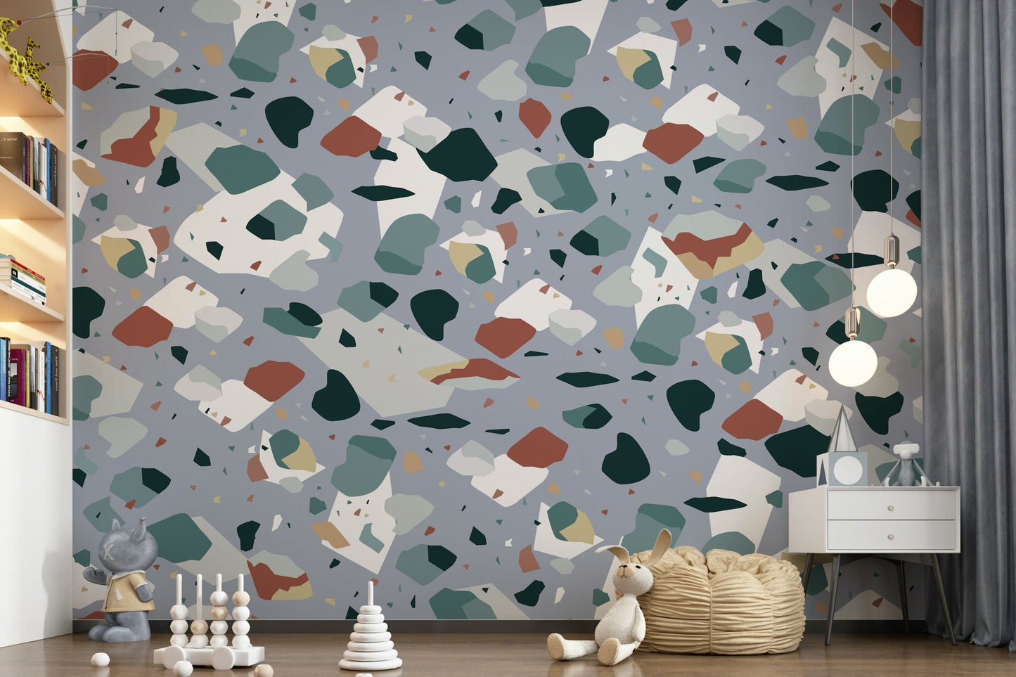 A beautiful modern art wall mural of abstract stone.