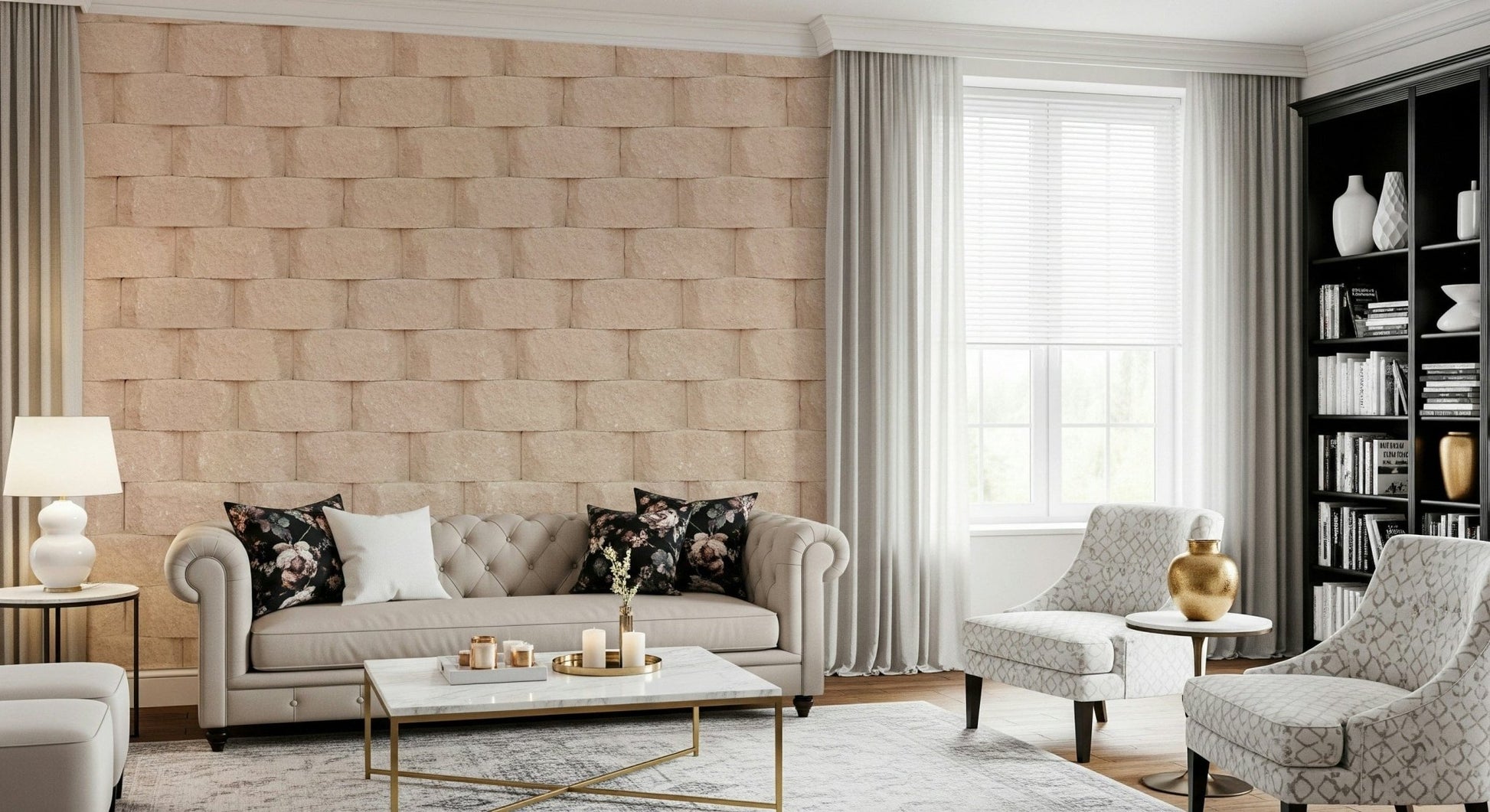 Wall mural showcasing imperfect white finishes with natural imperfections for minimalist or shabby-chic décor.