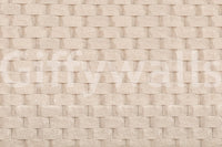 Textured Blocks wallpaper mural shown as a full-wall render of cream rounded sandstone blocks stacked in even rows