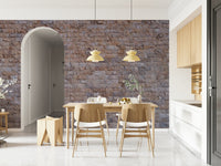 Textured wall mural featuring layered brick patterns and subtle color variations for modern rustic décor.