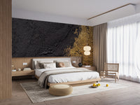 Soft brushed gold wallpaper mural for a subtle and elegant backdrop.