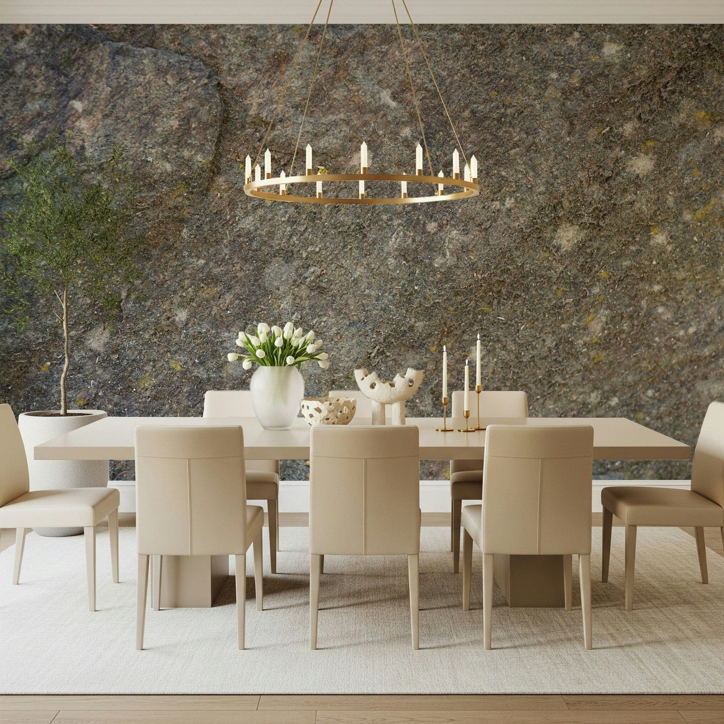 Textured Rock Surface Wall Mural -2566614