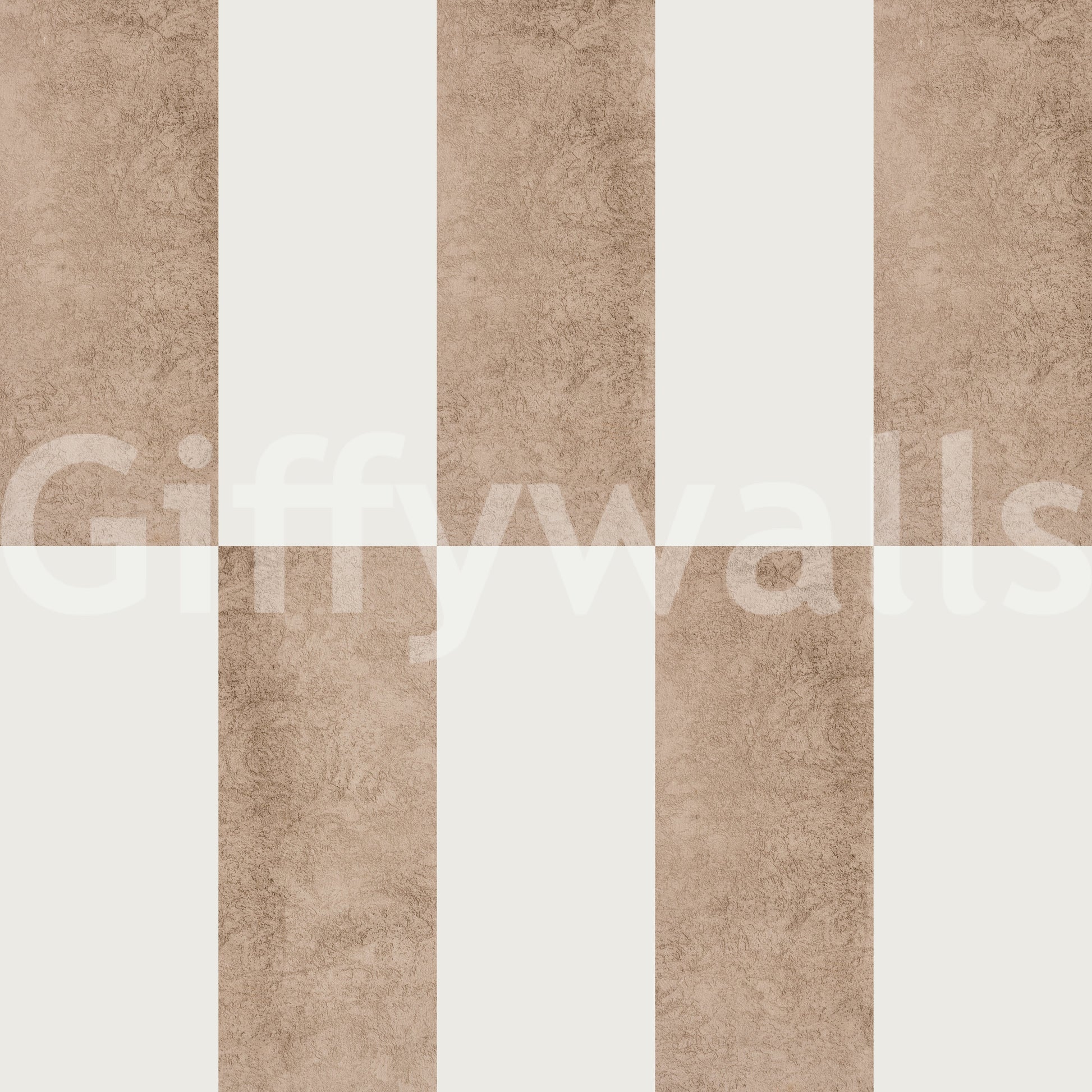 Textured Taupe & White wallpaper mural close-up showing the beige and cream checkerboard texture detail