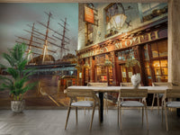 Gipsy Moth pub wall mural

