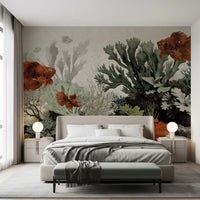 The Aquarium - Antique Paper Wall Mural